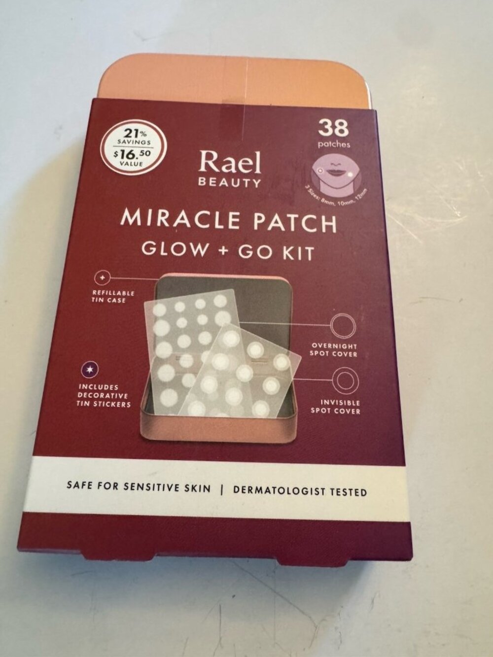 Rael Beauty Miracle Patch Glow and Go Kit 38ct New CS3